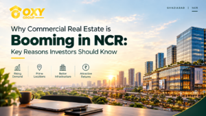 Commercial real estate in NCR booming with modern commercial buildings and OXY Group