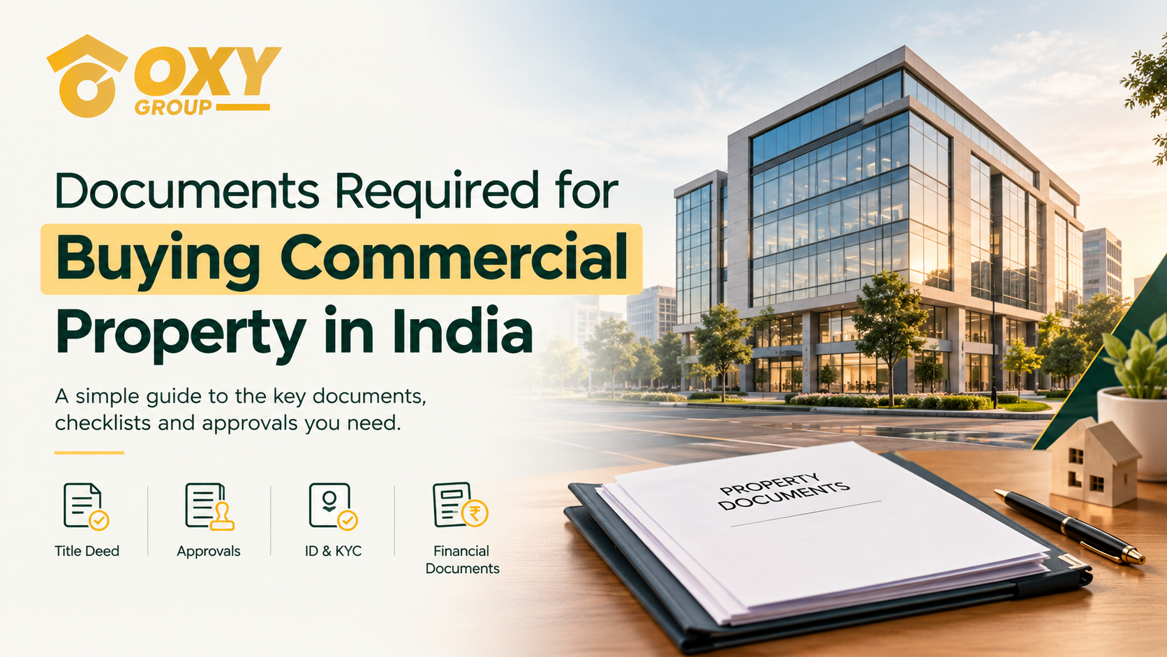 Commercial property documents checklist for buyers in India